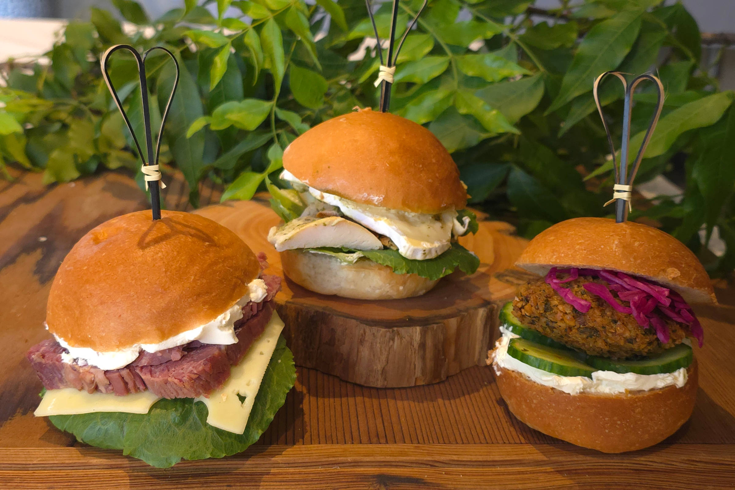 Brioche sliders. Credit: The Pickled Pear.