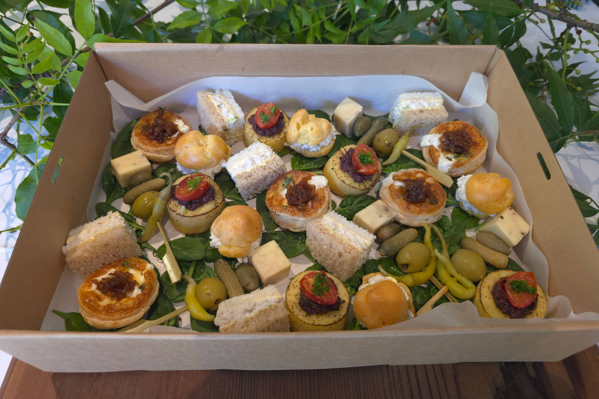 Cold canape box. Credit: The Pickled Pear.